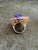 Bochic "Orient" Vintage Diamond, Blue Opal & Tanzanite Ring Set 18K Gold & Silver Natural Center Blue Opal 12.00 Carat...