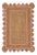 Scallop Jute Light PInk Hand Made Rug - 2.6'x6' For Sale