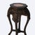 1920s Antique Chinese Carved Rosewood Rouge Marble Top Table For Sale - Image 5 of 10