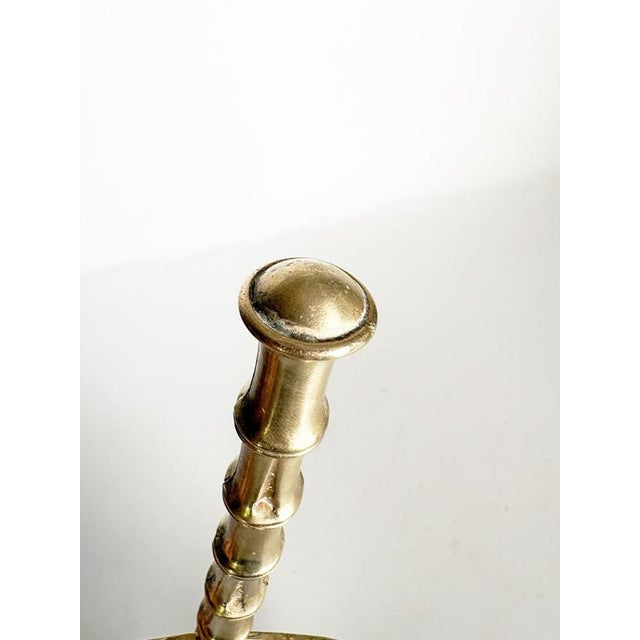 Metal Brass Double-Sided Hand Mirror, France, 1960s For Sale - Image 7 of 8