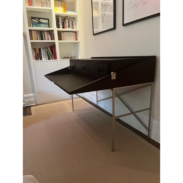 1990s Antonio Citterio for Maxalto B&b Italia Elios Convertible Writing Desk / Console in Wenge, 1998 For Sale - Image 5 of 8