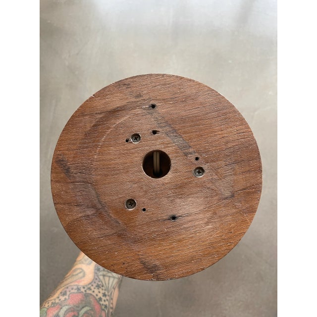 Vintage Sculptural Wood Lamp Space Needle Modeline Powell Style Mid Century For Sale - Image 9 of 12