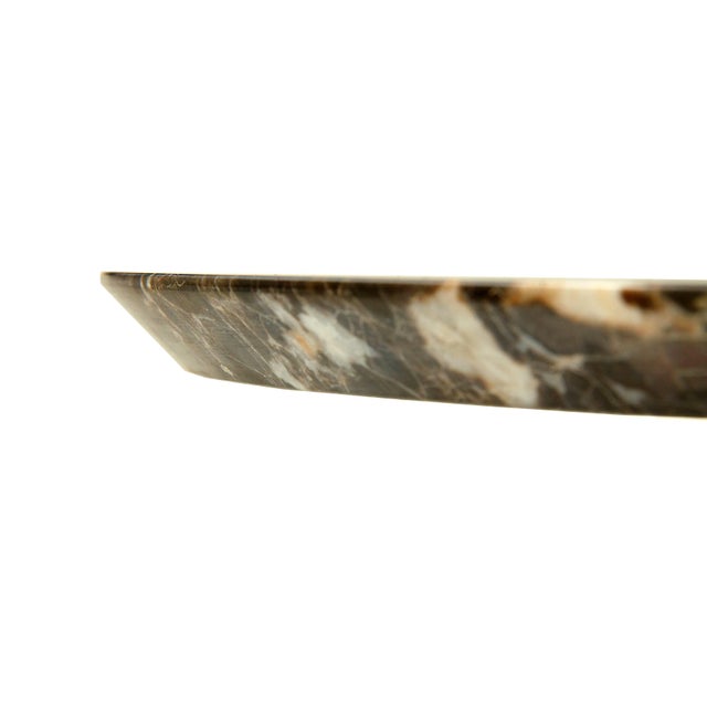 Wood Ninna Round Table in Ash with Marble Top by Carlo Contin for Adentro For Sale - Image 7 of 11