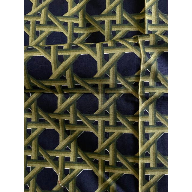 Brooke Cadwallader Rare Cotton MCM Lattice Fabric La Casa De Los Gallos. 3 Yds For Sale - Image 4 of 5