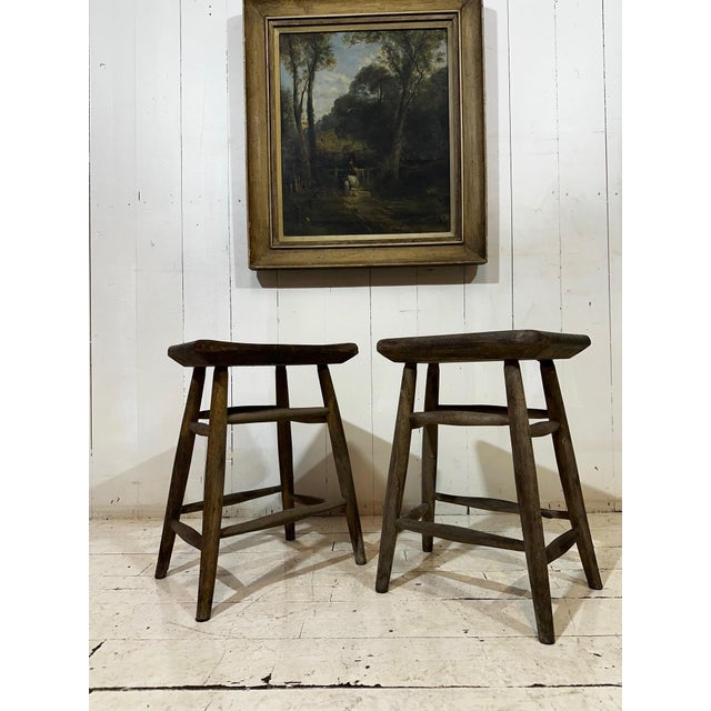 Victorian Original Pitch Pine Artist Stool, 1880 For Sale - Image 13 of 15