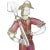 Murano Murano Vintage Sommerso Pink Gold Flecks Italian Art Glass Male Female Farmer Figure Sculptures - A Pair For Sale - Image 4 of 10
