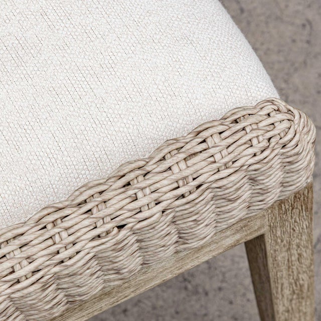 Wood Paloma Outdoor Wicker Dining Chair For Sale - Image 7 of 10