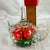American Joe St Clair Art Glass Mini Teapot Red Floral Controlled Bubble For Sale - Image 3 of 10
