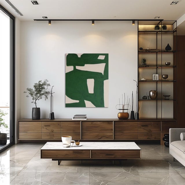 Bodasca, Green Organic 1, 2025, Acrylic on Canvas For Sale - Image 3 of 16