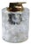 French Crystal Tokyo Table Lighter with Frosted Floral Medallions by René Lalique, 1930 For Sale