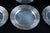 1930s Art Deco Ocean Liner Normandie Presentation Plates in Silver-Plated Metal with Ondulations Pattern by Luc Lanel for Christofle, France, 1933 For Sale - Image 5 of 8