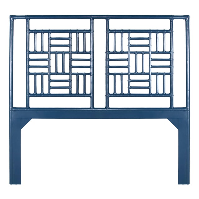 Finn Headboard Queen - Navy For Sale