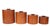 Brown Set of Four Mid 20th Century Danish Modern Teak Canisters For Sale - Image 8 of 8