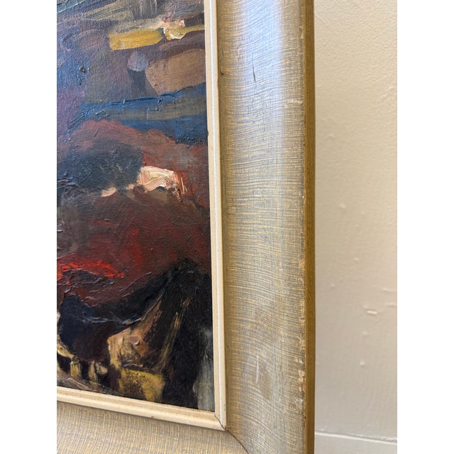 Mid 20th Century American Modernist Cityscape For Sale - Image 9 of 10