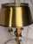 Neoclassical 1960s French Neoclassical 3-Arm Brass Bouillotte Table Lamp With Pierced Tole Shade For Sale - Image 3 of 12