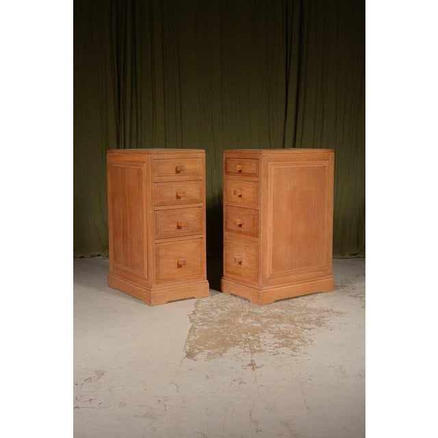 A high quality pair of pedestals by Brynmawr Furntiture Co Ltd of Wales, adapted down from a dressing table. Lovely...