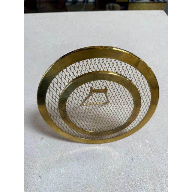 Modern Vintage Brass & Glass Mesh Photo Frame For Sale - Image 3 of 6
