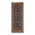 Blue and Cream Floral Wool Runner Rug With Natural Dyes, 2'6" X 6'3" For Sale