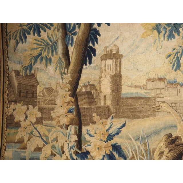 18th Century Verdure "Exotique" Wool and Silk Tapestry From Flanders For Sale - Image 10 of 12