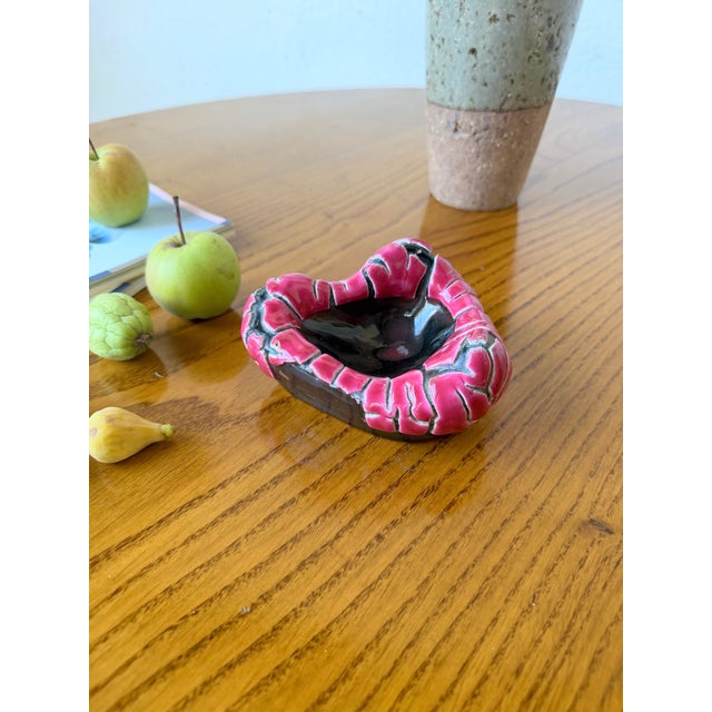 Pink Fat Lava Style Ashtray from Vallauris, 1960s For Sale - Image 15 of 18