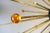 Italian Minimalist Sputnik Chandelier in Black, Gold & Murano Glass in the Style of Stilnovo, 1950s For Sale - Image 6 of 13