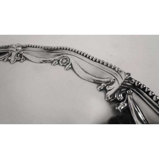 Large George III Sterling Silver Salver by John Carter circa 1776 For Sale - Image 9 of 10