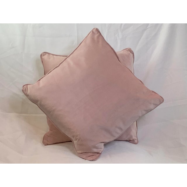 Contemporary Italian Pale Pink Pillows - A Pair For Sale - Image 12 of 13