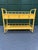 Striking vintage Thomasville Allegro rolling serving cart featuring the collection’s signature faux-bamboo detailing and...