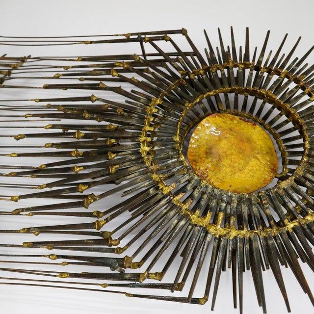 Mexican Brutalist Metal Wall Art by C.Parker For Sale - Image 3 of 5