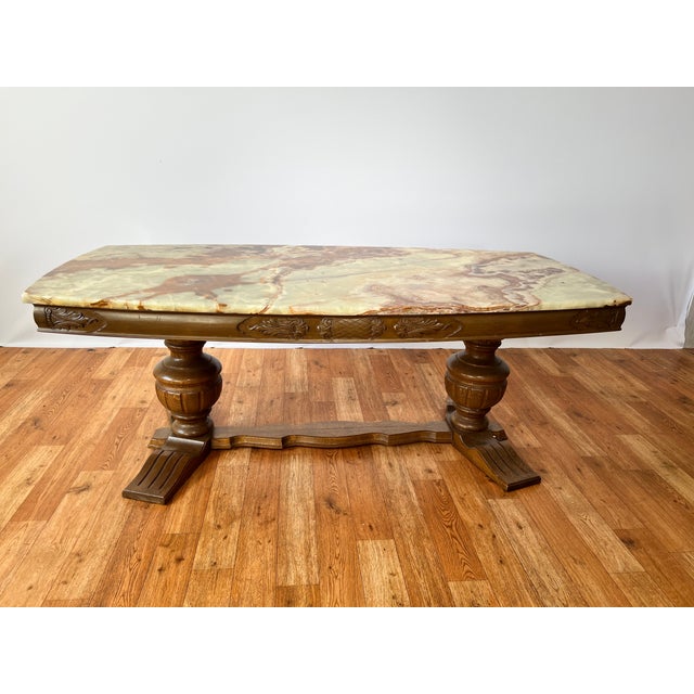 Wilhelminian Style Coffee Table with Onyx Top, 1960s For Sale - Image 4 of 15
