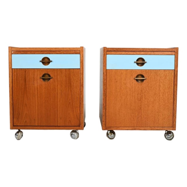 1970's Danish Modern Tables by Axelsens Mobelfabrik for W & B Mobler- A Pair, Attributed For Sale