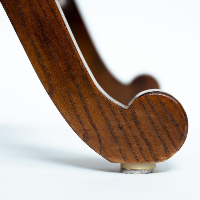 Chair in Brown Leather and Oak by Pierre Lottier for Almazan, 1970s For Sale - Image 15 of 18