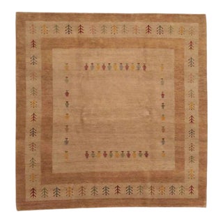 Square Gabeh Rug 6'8" X 6'9" For Sale