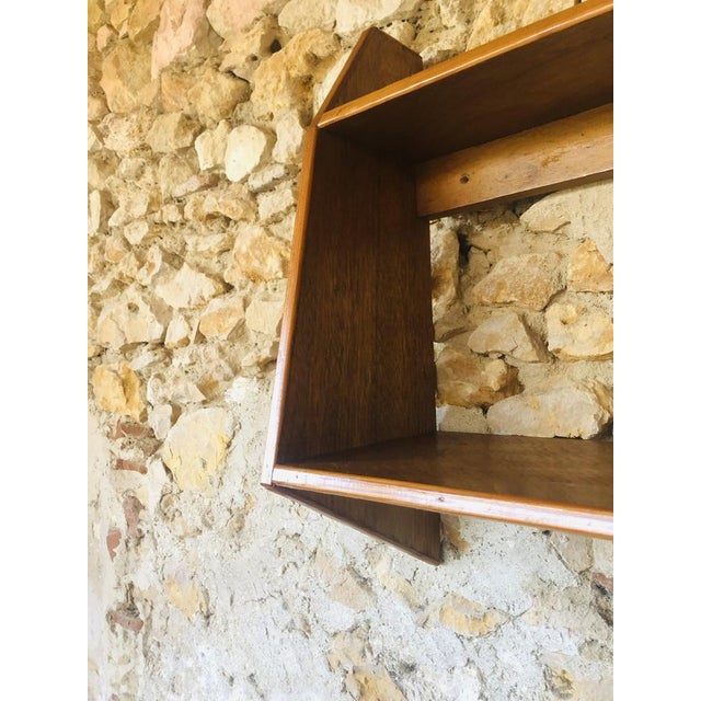 Mid-Century Two-Tier, Wall Mount Shelf For Sale - Image 12 of 18