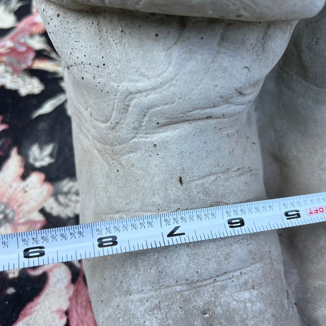 1990s Cowboy Boot Pair Concrete Planter For Sale In Atlanta - Image 6 of 7