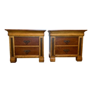 Late 20th Century Vintage Klaussner Dick Idol Nightstands - a Pair For Sale