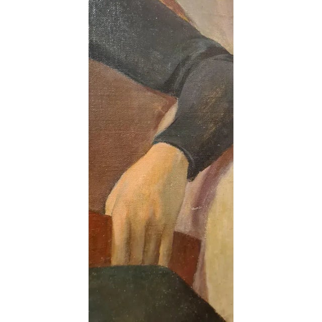 Portrait of Woman, Early 1900s, Oil on Canvas, Framed For Sale - Image 9 of 12