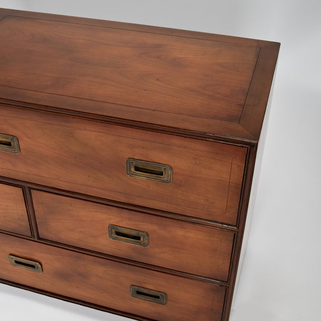 Mid Century Campaign Chest by Baker For Sale - Image 9 of 12