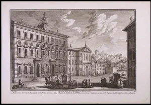 Giuseppe Vasi, Seminario di S. Pietro in Vaticano, Etching, Late 18th Century