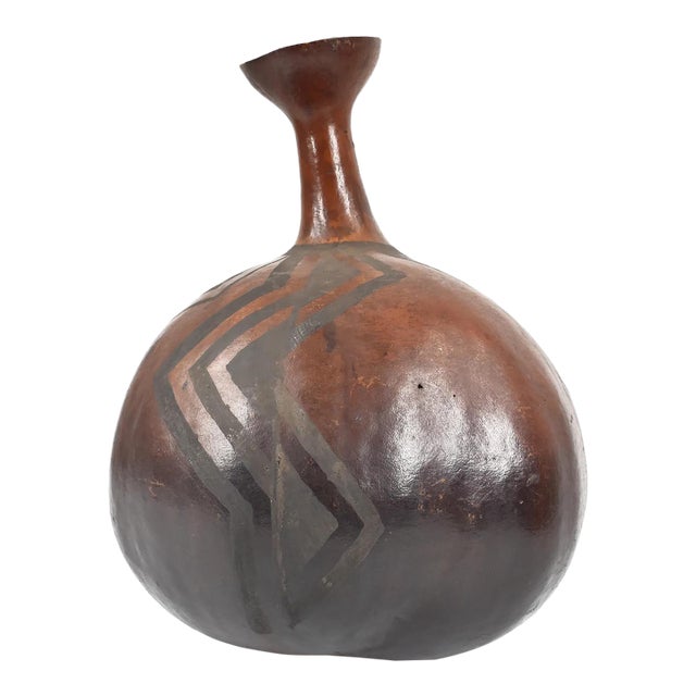 Early 20th Century Tutsi Ceremonial Gourd Calabash Rwanda For Sale