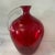 Modern Large 1980s Red Glass Vase With Clear Handle by Blenko For Sale - Image 3 of 7