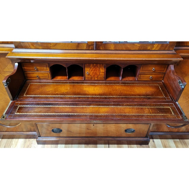 Vintage American Fitted Desk Interior Bookcase Breakfront by Beacon Hill For Sale - Image 10 of 10