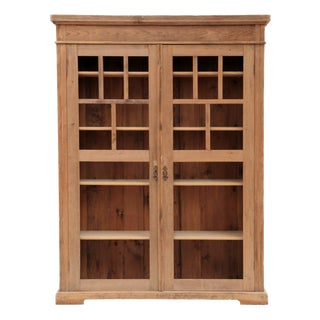 Vintage Wooden Dispay Cabinet, 1920s For Sale