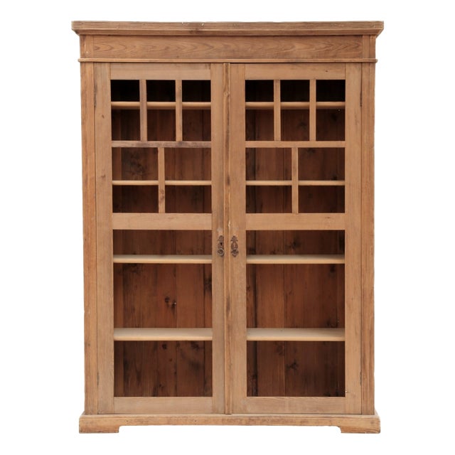 Vintage Wooden Dispay Cabinet, 1920s For Sale