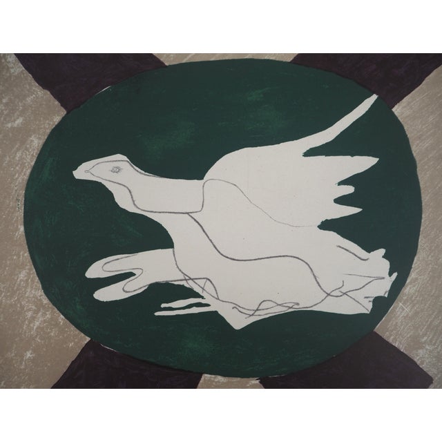 George BRAQUE (1882-1963) Dove Original color lithograph On thick paper 31 x 24 cm Not signed Edition San Lazaro, 1958...