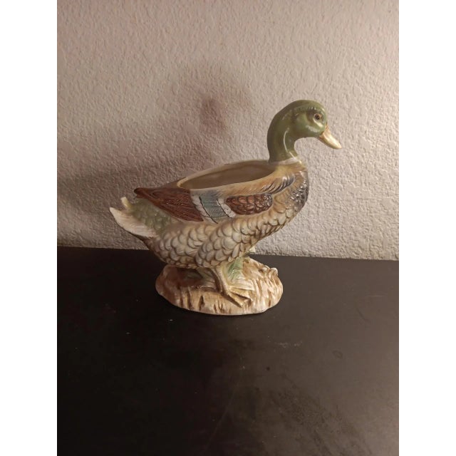 1970s 1970s Relpo Ceramic Duck Planter For Sale - Image 5 of 7