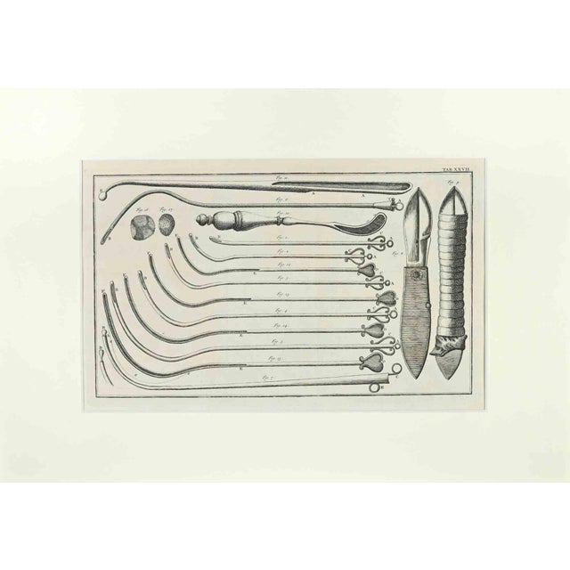 Lorenz Heister, Surgical Instruments, Etching, 1750 For Sale - Image 3 of 3