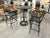 Black Vintage Brown Jordan Sol Y Luna High Top Bar Table & 4 Bar Stools For Sale - Image 8 of 10
