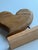 Wood Carved Wood Heart Sculpture on a Wood Stand For Sale - Image 7 of 7