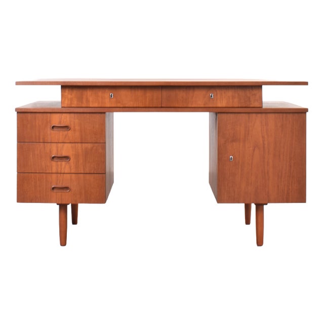 Mid-Century Teak Desk, 1960s For Sale